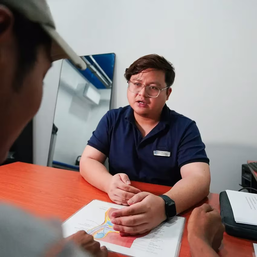Physiotherapy consultation