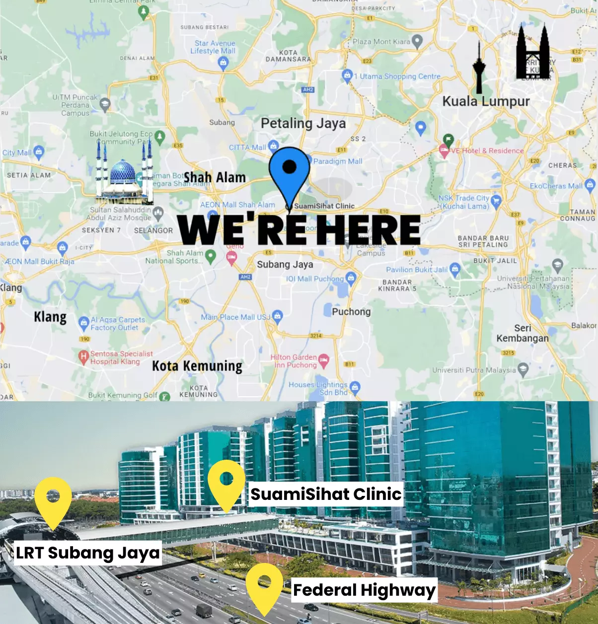 Lokasi Location SuamiSihat Clinic